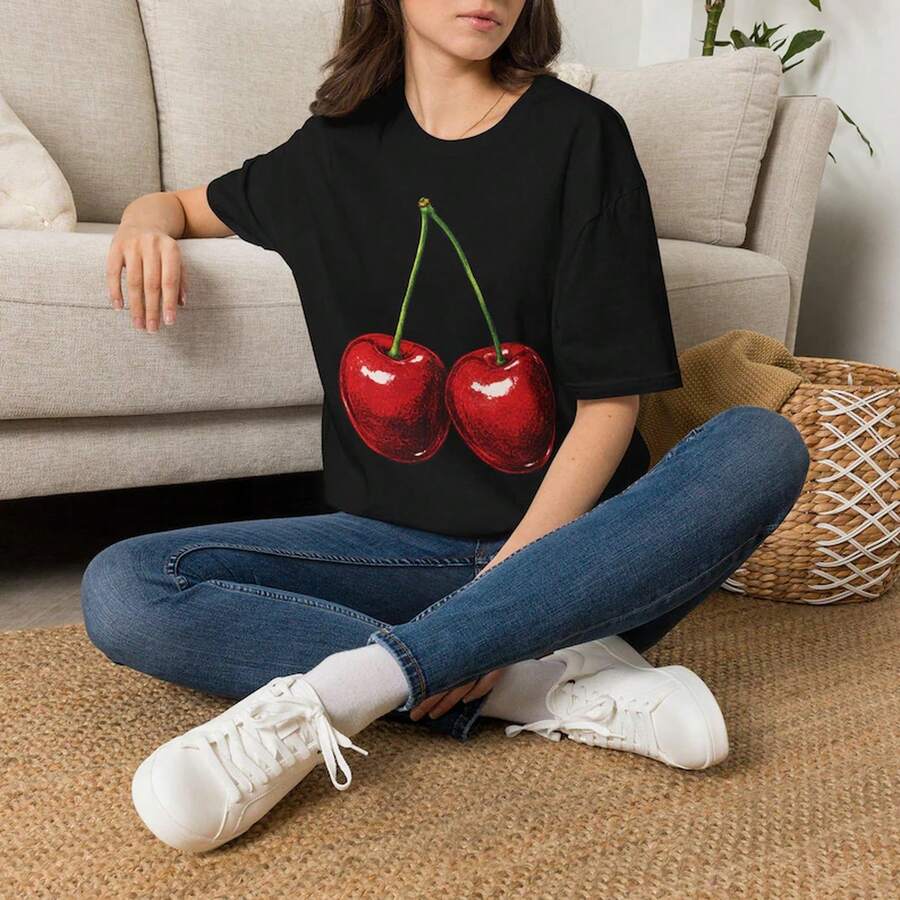 Women T-Shirts - 黑色 - 查看 1