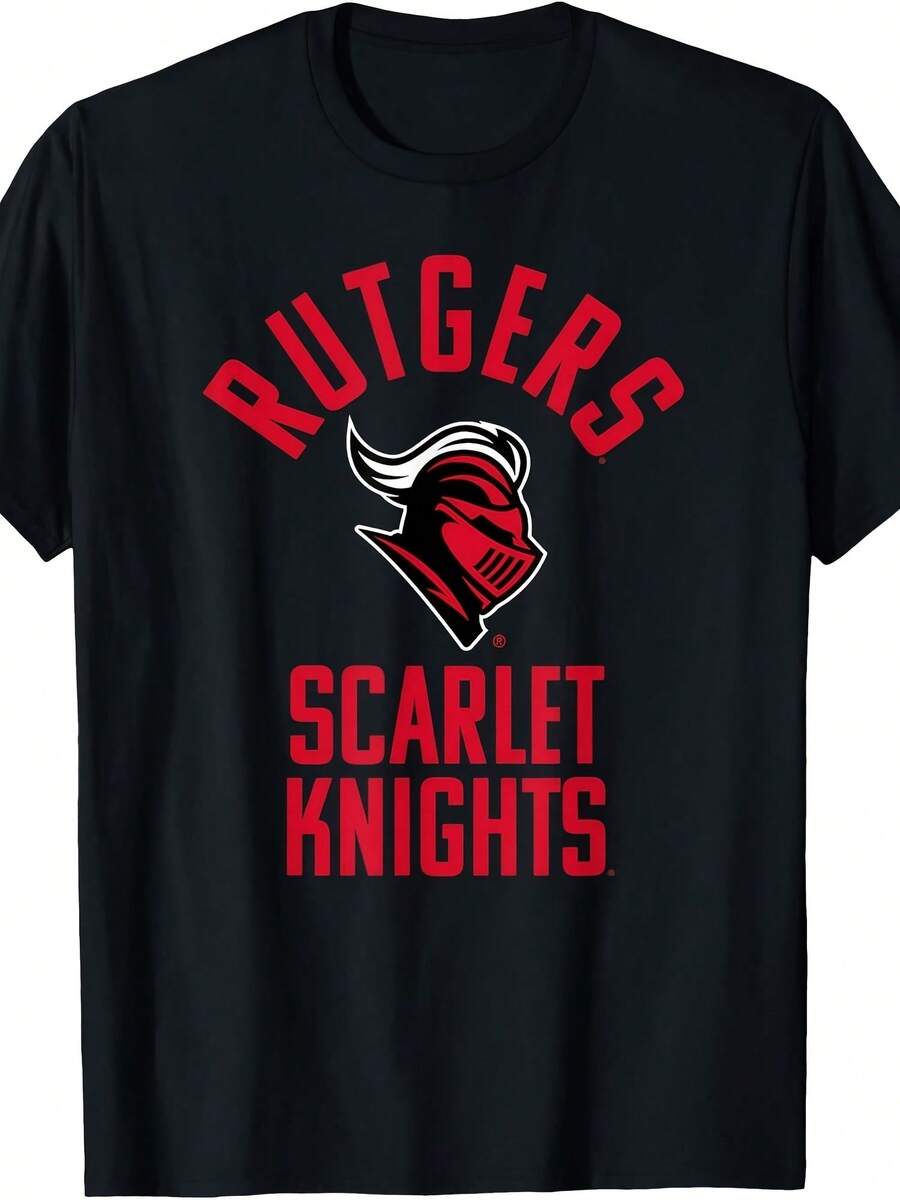 Rutgers Unrsity Scarlet Knights Large T-Shirt - Black - View 1