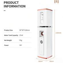 USB Rechargeable Nano Moisturizer, Portable Facial Mist Humidifier, Suitable For Travel And Home Use, With 150mAh Battery - Mist - View 8