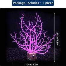 Soft Silicone Glow In The Dark Aquarium Coral Jewelry Soft Silicone And Realistic Color Change Glow In The Dark Creates Visual Effects That Are Easy To Place In The Aquarium Decoration - A - View 3