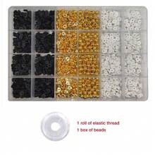 24-Grid Soft Clay Beads, Letter Beads, Spacer Beads Set, Premium DIY Bracelet Making - Multicolor - View 16