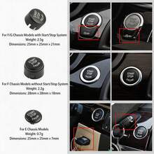 1件裝引擎啟動/停止按鈕蓋,防刮內飾飾條,適用於BMW 3 5 6 7 E F G底盤 E90 F10 F30 G30,汽車內裝配件 - 新的 - 查看 3
