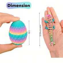 2pcs/4pcs/10pcs 3D Printed 1pc Movable Dragon Figurine And 1pc Egg That Can Open To Store Small Dragon, Exquisite Design, Durable Decoration, Delicate Texture Fantasy Collectible, Carefully Crafted (Random Color) - Multicolor - View 9