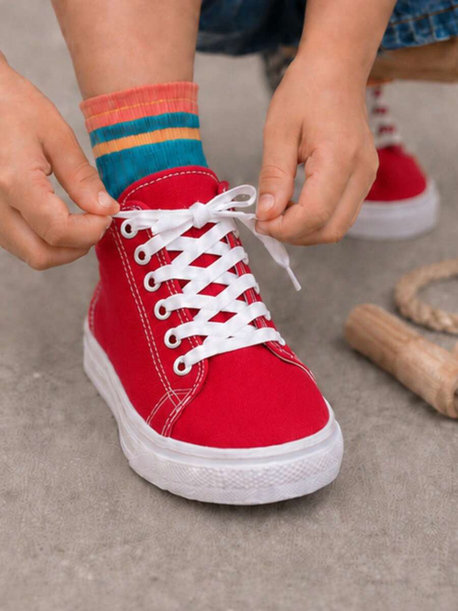 Kids Tennis Shoes - Red - View 1