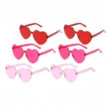 6/12/18 Pairs Frameless Heart-Shaped Glasses, Multiple Transparent Candy Colors, Suitable For Pool, Beach, Summer, Birthday, Christmas And Other Party Supplies - Glasses - View 17
