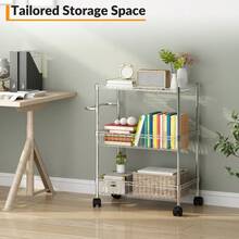 Kselythan Mobile Storage Islands - Silver - View 9