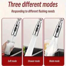 Kitchen Faucet Splash-Proof Universal Extension Nozzle Aerator Universal Faucet Connector - Black - View 8