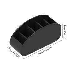 Multi-Compartment Remote Control Storage Box, Multi-Functional Desktop Organizer, Suitable For TV Remote, Stationery, Glasses, Cosmetics And Small Items Storage, Space-Saving Bedside Table Storage Box, Universal For Home And Office Scenarios, Creative And Practical Home Storage Box - A - View 3