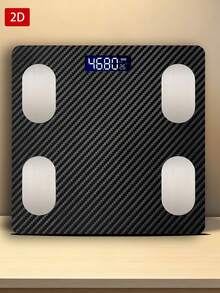 Intelligent Scale, Digital Bathroom Scale, Intelligent Digital LED Weight Scale, Bathroom Tools, Measures Weight Up To 400 Lb/180kg,Tempered Glass Surface,Temperature Detection,Uses AAA ( Not Included) - Multicolor - View 9