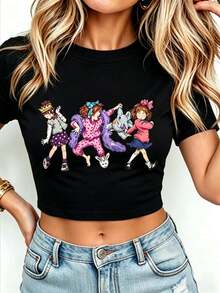 Junie B Teacher Shirt Junie B Jones Kindergarten Teacher T-Shirt Teacher Life T-Shirt Teacher Gift Women Round Neck Printed Camisa Pink - 黑色3 - 查看 13