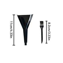 1PC New Cigarette Rolling Accessory Filler, Horn-Shaped Rolling Paper Filler, Plastic Funnel + Plastic Brush Style, Random Color, Smoking Accessory Tool! - Color: Random - View 3