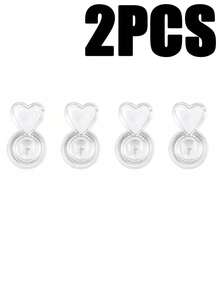 4/8/10/12/14pcs Rubber Earring Backs, Silicone Anti-Drop Anti-Clogging Ear Plugs, Earring Backs, Suitable For Hook Earrings, Earrings And Ear Lobe Replacement Parts (Upgraded Air Cushion Version) - Upgraded Version - View 8