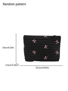 Nicekee Simple And Atmospheric Retro Practical Texture Quilted Clutch With Butterfly Print Design, Suitable For Outdoor Camping And Short Trips. - Multicolor - View 5