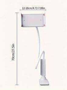 1pc Phone/Tablet Stand With 360° Omnidirectional Wheel, Adjustable Angle, Sturdy And Durable, Suitable For Slouchy Bedside Phone Holder, No Hand Fatigue, Spiral Adjustable Base Tightness, Essential Stand For Bedroom Relaxation - Multicolor - View 4