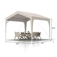 Canopies, Gazebos, Pergolas & Accessories - Khaki - View 2