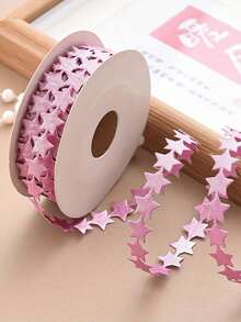 Cinta de estrella de 10m para envolver regalos DIY, cinta de decoración de Halloween para fiestas, cinta de regalo de moda, cinta creativa para envolver regalos, bolsa para envolver regalos de Navidad, decoración navideña, cinta de estrella de cinco puntas - Múltiples estilos - Ver 8