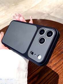 奢華親膚啞光雙色高級手機殼，適用於 iPhone 17 Pro Max 17 Pro 17 16 Pro Max 16 Pro 16 15 Pro Max 15 Pro，防震硬殼背蓋，情侶禮物 - 黑色 - 查看 1