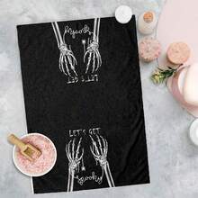 2/4/48pcs Halloween Series Funny Skeleton Bone Pattern Printed Kitchen Towels - Super Soft, Highly Absorbent Polyester Dishcloths And Hand Towels, Perfect For Holiday Decor, Kitchen Decor, Party Decor. - Multicolor - View 9