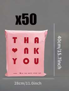 50/20pcs Thickened Wear-Resistant Pink Mailing Bags, Suitable For Clothing Packaging, Shipping Bags, Party Gift Packaging, Birthday Party Gift Packaging, Packaging Bags, Bachelor Party Gift Packaging, Office, Daily Gifting - One Size Fits All - View 12