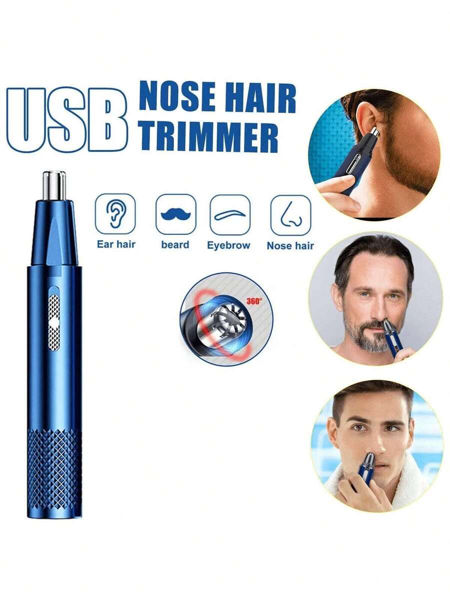 AXH Máy tỉa lông mũi chuyên nghiệp đa năng sạc USB, máy cạo lông mặt cho nam - Nhiều màu - Xem 1