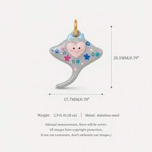 1pc New Animal Pendant, Exquisite Cartoon Style, 18K Gold PVD Plated 316 Stainless Steel Material, Waterproof And Fade-Resistant, Suitable For DIY Creative Necklace, Bracelet, Earrings, Bag Chain, Keychain, Waterproof And Sweat-Resistant, Suitable For Daily Casual Wear - Multicolor - View 16