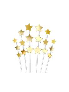 Star Planet Metal Wire Flag Cake Topper, Baby 100 Days Celebration Dessert Table Decor, Baby Boy Baptism Birthday Dessert Decoration - Multicolor - View 11