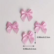 50入迷你蝴蝶結 1.0CM 緞帶小蝴蝶結，適用內衣、短褲、襪子、衣飾配件、寵物裝飾、手工DIY材料 - 多色 - 查看 2