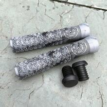 AOFDA Universal 16CM Extended Mountain Bike Handlebar Grips, Rubber Non-Slip Shock-Absorbing Small Wheel Bicycle Handlebar Covers, Wear-Resistant Cycling Parts - Multicolor - View 17
