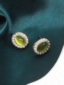 1 Pair Summer Transparent Versatile Geometric Hong Kong Style Ins Exquisite Small Earrings - Multicolor - View 8