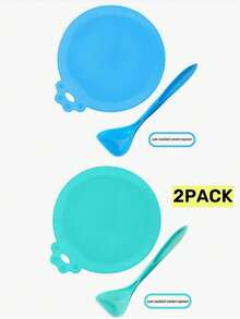 1SET /2SET Pet Can Lids Three-In-One Food Sealing Lids Universal Spoon Set Food Preservation Silicone Lids Pet Cat Dog Food Silicone Can Lids Food Spoon Set Suitable For Various Pets - Multicolor - View 11