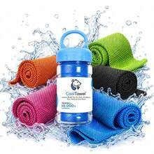 Cooling Towels For Neck And Face, Soft And Breathable Cooling Towels, Suitable For Yoga, Sports, Running, Gym, Training, Camping, Fitness - Multicolor - View 1