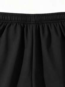 1pc Women's Soft Comfortable Breathable Jogging Fitness Sports Long Pants, Spring/Autumn - Black - View 8