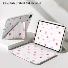 Shell, Conch, Flower Pattern Painted Effect Tablet Protective Case With Stand, Compatible With Honor 8/9/10/X8/X8A/X9/X8Pro/X9Pro/ MatePad SE 11 Inch/MatePad 11 Inch/11.5 Inch/MatePad Pro And More, Apple 10th/11th Gen 2025 (A16), Galaxy Tab A7/A9 And Other Popular Models - Multicolor - View 8