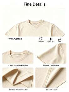 100% Cotton Geographic Inspired Dragonfly Graphic T Shirt For Men And Women |  Exquisite Design |  Loose And Comfortable | Shirts Y2k - 杏色 - 查看 6