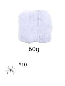 Spider Web Halloween Decoration, With Realistic Spider, Super Elastic Spider Web, Suitable For Halloween Indoor/Outdoor Party Supplies - Spider Web - View 8