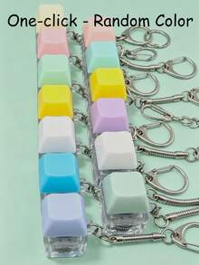 Clickable Keyboard Pendant, Crisp Key Feedback, Creative Keyboard Pendant Bag Decoration, Bag Charm, Keychain Accessory, Adult Keychain, Car Keychain, Improve Focus, Relieve Anxiety During Work And Travel, Focus And Relax Zipper Keychain, Birthday Gift, Party Gift, Holiday Gift, Gothic Y2K Style Lanyard With ID Card Holder, Car Accessory, Bag Decoration, Back To School (No Electricity) - Multiple Styles - View 12