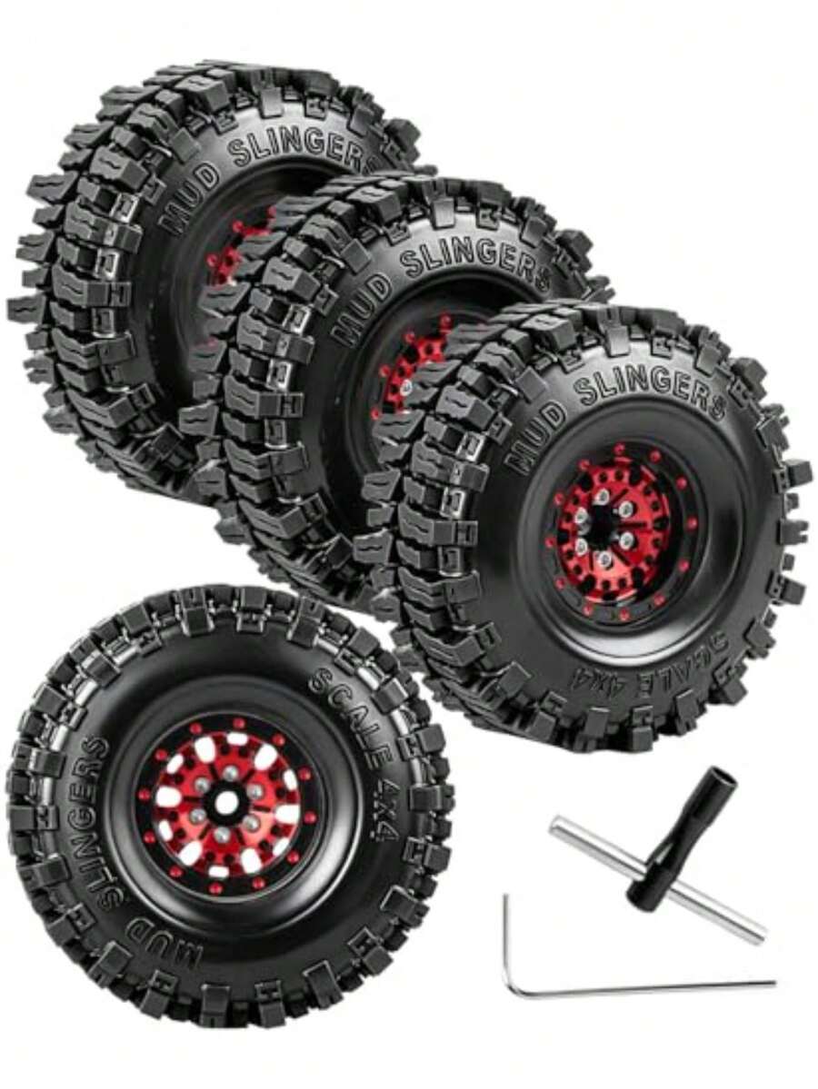 Kids Wheels & Tires - 紅色遙控車輪輪胎 - 查看 1