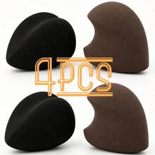 2/4/6/8/12 PCS Black & Brown Makeup Sponges, Latex Free Dual Use Wet Dry Beauty Sponges For Liquid Foundation, Cream, Powder & Concealer, Flawless Foundation Blending Applicator - Multicolor - View 13