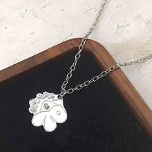 時尚鎖頭項鍊 龐克風韓系時尚飾品 女友生日禮物 - 彩色 - 查看 12