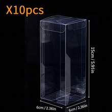 10個透明塑膠PVC禮品盒－適合派對小禮品、小型積木展示、婚禮與生日裝飾及小企業包裝 - 查看 7