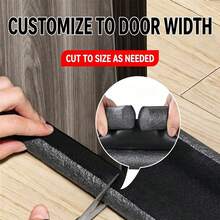 1pcA High-Resistance Rubber And Fabric Door Bottom Draft Stopper - Soundproof, Waterproof Seal Strip, Suitable For Bedroom Doors - 36.61 Inch Waterproof Door Bottom Seal Strip - A - View 11