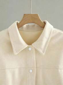 Spring/Autumn New Women's Short Jacket, Casual Versatile Loose Fit Elegant Fashion Jacket Top - Apricot - View 4