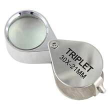 1pc-Jeweler's Magnifying Glass, Used For Jewelry Inspection. 30x21/20x21/10x21mm. Foldable Metal Diamond Jewelry Antique Jade Coin Identification Glass Magnifier. Tools & Home Improvement, Convenient And Practical, Sturdy And Durable. Measurement Analysis Instrument, Tools & Home Improvement. - Multicolor - View 9
