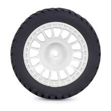 4 llantas de coche RC Rally de 12 mm, llantas de cubeta hexagonal no pegadas previamente para piezas de actualización de automóviles de 1/16 1/14 1/12 1/10 escala Off Road Buggy On-Road Touring Car - Blanco - Ver 8