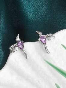 1 Pair Summer Transparent Versatile Geometric Hong Kong Style Ins Exquisite Small Earrings - Multicolor - View 12
