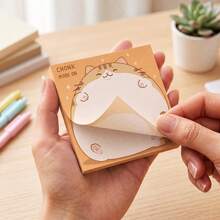 5 Packs 250 Sheets Cute Pet Animal Sticky Notes, Japanese Style Cat Dog Rabbit Penguin Self-Adhesive Blank Memo Pads, Desktop Reminder Notes, School Office Home Stationery Supplies - 75 X 75 mm - View 4