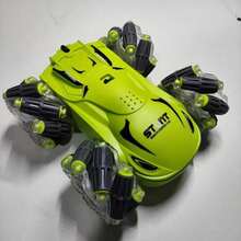 Carrinho Controle Remoto Acrobático Stunt Racing Drift Gira 360 - Verde - Visão 1