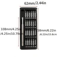 1pc 24-In-1 Precision Screwdriver Bit Set | CR-V Alloy Multi-Magnetic Screwdriver Extension Rod | Sliding Storage Box Mini Repair Tool Kit, Suitable For Phones, Laptops, Watches, Glasses, Small Electronics, Furniture Disassembly - 24-in-1 Screwdriver Set - View 7