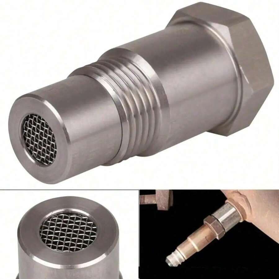 1 Pcs Silver Plain Stainless Steel Pipe Caps, M18*1.5 High Precision Threaded Auto Fittings, Heavy Duty Rustproof Replacement Parts For Engine Modification, Industrial Hardware Accessories - Silver - View 1
