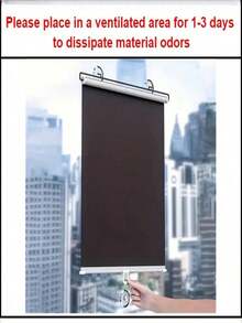 No-Drill Wall-Mounted Blackout Curtains, Suction Cup/Adhesive Fixing, Suitable For Rental Homes And Home Use, Effective Sunshade, Create Comfortable Environment - Full Shading - View 10